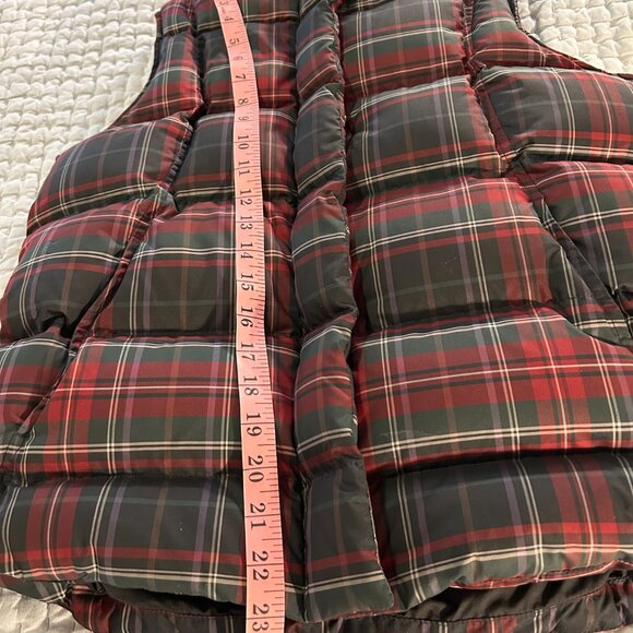 Eddie Bauer Plaid Goose Down Vest size Small - Picture 10 of 10